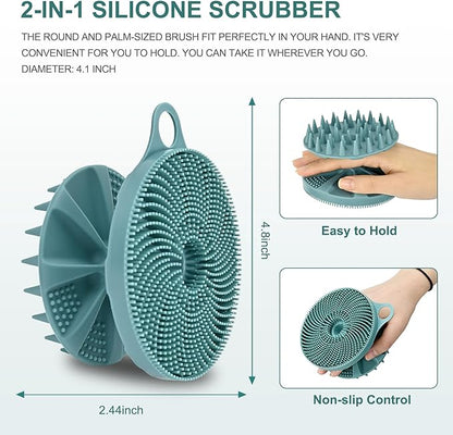 Innerneed 2-in-1 silicone body scrubber