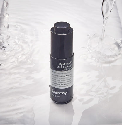Anthony Hyaluronic Acid Serum – Hydrating Face Serum with Dual Hyaluronic Acid, Coconut Water & Niacinamide – Lightweight, Non-Greasy Formula for All Skin Types – 1 oz