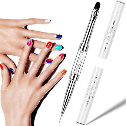 1pcs dual-ended nail design brush