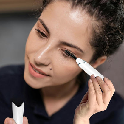 S600 Heated Eyelash Curler - Lash Curler Heated with Accurate Temperature Control, Intelligent Auto Power Off for Natural Makeup & Long-Lasting Curls | Heated Lash Curler (White+Silver)