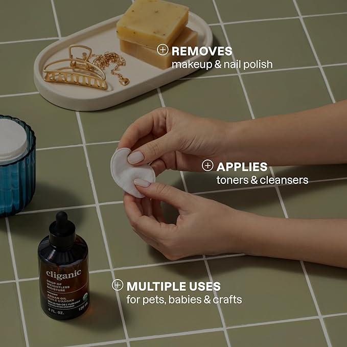 Cliganic premium cotton rounds for