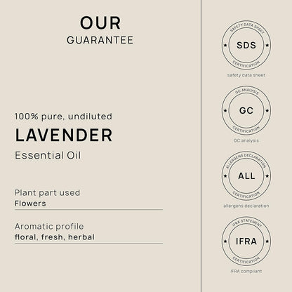 VINEVIDA Lavender Essential Oil 32 oz - Undiluted Lavender Oil 32 oz - Lavender Candle Oil Scent - DIY Candle Scents for Candlemaking - Bulk Essential Oil for Soap Making Safe for Skin 946.36 ml