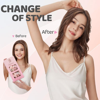 Satin Heatless Hair Curler,Heatless Curls Overnight, Rollers for Long Hair with 2 Hair Scrunchies,Sleep-Friendly Damage-Free Curlers for Soft Natural Waves (Sunset)