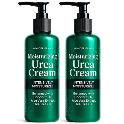 40% Urea Cream for Feet with 2% Salicylic Acid Aloe Tea Tree Oil for Skin - Athletes Foot Cream Extra Strength - Dry Hand Cream for Dry Cracked Hands - Urea Cream 40 Percent, 2 Pack