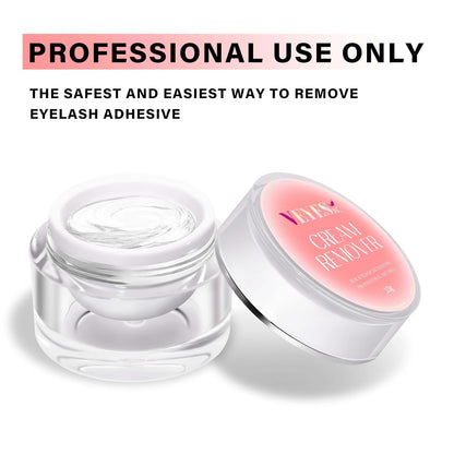 VEYES INC Cream Lash Remover for Lash Extensions 10g Low Irritation Eyelash Glue Remover Lash Tech Supplies for Professional or Salon Use Peach