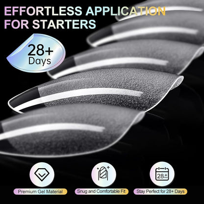 Almond Nail Tips Short Soft Gel Nail Tips 240Pcs Short Almond Full Cover Nails Tips Pre-Shaped Half Matte Gelly Press on Fake Nails Tip for Acrylic Nail Tip Extension Home DIY & Salon Nails 12 Sizes