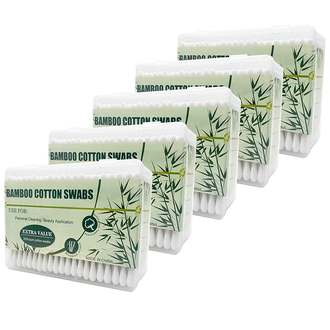 Bamboo cotton swabs, biodegradable wood