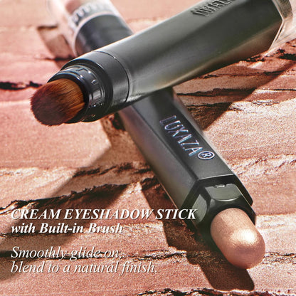 10PCS Neutral Eyeshadow Stick Makeup Set, Matte Cream Eye Shadow Eyeliner Brightener Pencil Crayon - J1 Mint Chocolate