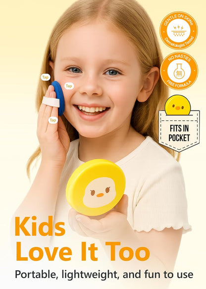 ATOPALM | Tok Tok Facial Sun Pact | Sun Cushion SPF43 PA+++ | Sunscreen Korean | For Dry and Sensitive Skin | Outdoor Sunscreen Compact | Moisturizing Spf Cushion Mineral Cream | Korean Skincare | 15g