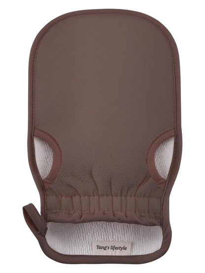 Exfoliating Glove (Original) Machine Washable Newly Upgraded With Thumb Holes Korean Body Scrubber 100% Vegan Viscose Exfoliating Mitt for Dead Skin Removal, Keratosis Pilaris & Self-Tan Prep