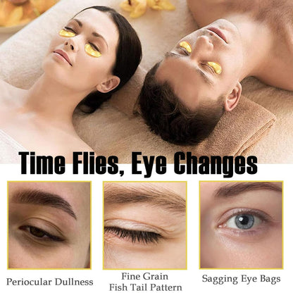 30PCS Lip Masks & 24k Gold Eye Mask, Collagen Eye Mask for Puffy Eyes and Dark Circles Treatments Under Eye Bags,Effectively Nourishes the Lip & Eye Skin,Anti-Aging Eye Patches and Lip Mask