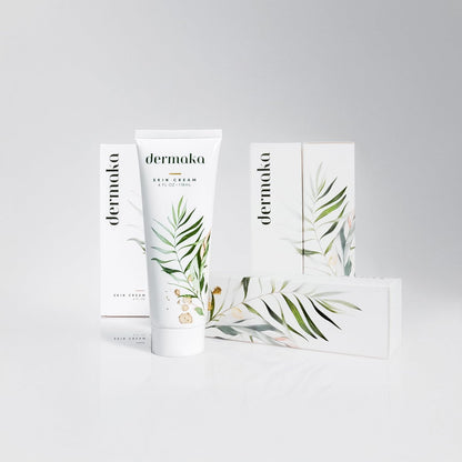 Dermaka All-Natural Skin Soothing Cream 4 Ounce – Moisturizing Lotion with Arnica, Green Tea, Chamomile & Vitamin E – Hydrating, Fast-Absorbing & Non-Greasy Formula for Healthy-Looking Skin