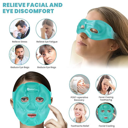 Ice face eye mask for