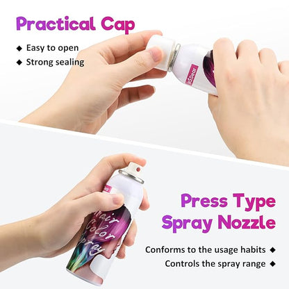 Temporary Green Hair Spray for