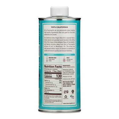La Tourangelle California Extra Virgin Olive Oil, Cold-Pressed High Antioxidant Olives Single Origin from California, 25.4 Fl Oz