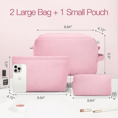 3 pieces makeup bag cosmetic