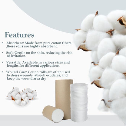 Absorbent pure cotton roll 2.205