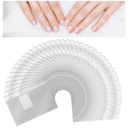 1000pcs Aluminium Foils Nails Polish Remover, Soak Off Wraps Finger Nail Gel Polish Removal Tool with 0.79x1.18inch Pre-attached Lint Free Cotton Pads