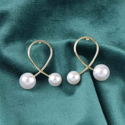Vintage Pearl Drop Earrings Gold Pearl Stud Earrings Boho Tiny Pearl Earrings Pearl Wedding Earrings Jewelry for Women