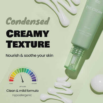 DEWYTREE Heartleaf 100 Eye Cream | Korean Eye Cream w/Rice Extracts & Quinoa Seed Extracts | Hydrating Eye Cream for Dark Circles and Puffiness | Vegan Firming Eye Cream (1.18 Fl. Oz.)