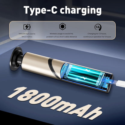 Electric Foot Callus Remover,2 in1 Rechargeable Callus Remover for Feet,9-Speed Cordless Electric Foot File Nail Grinder,Foot Scrubber Pedicure Tools for Dead Skin Dry Cracked Feet(Fold Gold)