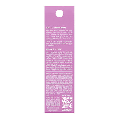 e.l.f. Squeeze Me Lip Balm, Moisturizing Lip Balm For A Sheer Tint Of Color, Infused With Hyaluronic Acid, Vegan & Cruelty-free, Grape