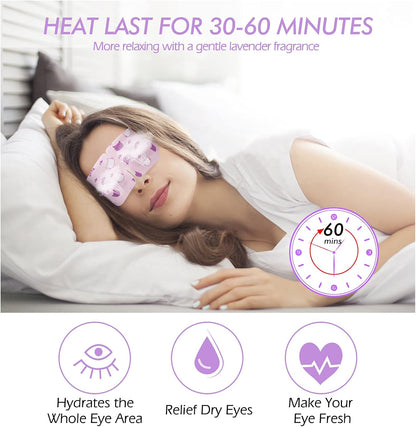 Jekeno Steam Eye Mask, 16 Packs Eye Masks for Dry Eyes Dark Circles and Puffiness, 40-60 Minutes Self Heated Steam Warm Eye Mask, Christmas Spa Gifts for Women