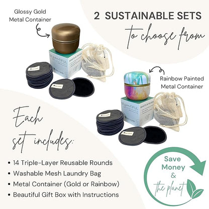 Reusable cotton rounds for face