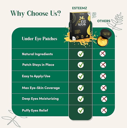 24k gold under eye patches