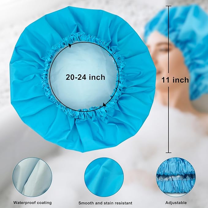 Reusable shower cap for women,