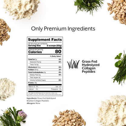 Promix Hydrolyzed Collagen Peptides - Type 1 Grass Fed Collagen, 4.7g glycine, Type 3 bioactive peptides - Unflavored - 2.5 Pound (Pack of 2)