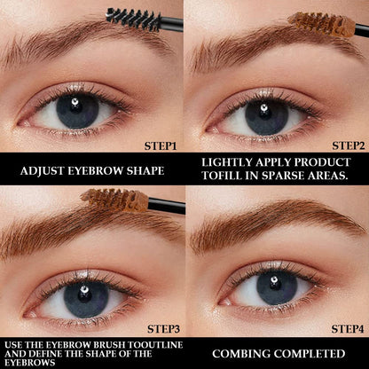 Kaely Thickening Brow Mascara,Tinted Eyebrow Gel Waterproof,Eyebrow Color Makeup,Brow Fast Sculpt,Vegan,Cruelty Free,maquillaje gel para cejas a prueba de agua,04 Rich Auburn
