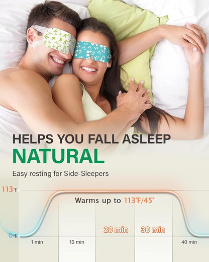 20-pack steam eye masks for