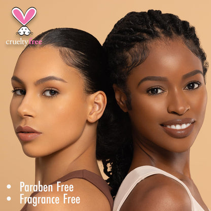 Black Radiance Pressed Powder, Buildable & Blendable Matte Finish Shine Control Compact with Mirror & Applicator, Cruelty-Free & Vegan - Crème Fresh