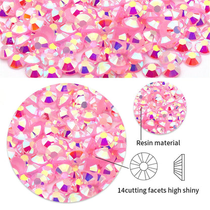 4500 Pcs SS12 3mm AB Flatback Rhinestones for Nails Art Crafts Glitter Round Shine Gems Crystals DIY Clothes Shoes （Orange Yellow AB）