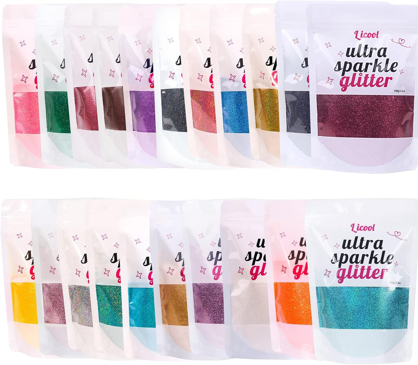 Holographic Fine Glitter, 100g/3.5oz Extra Fine Glitters Powder Packs for Resin, Craft Glitter for Tumblers Candle Slime Making, Festival Body Face Eyeshadow Nail Glitter (Laser Teal Blue)