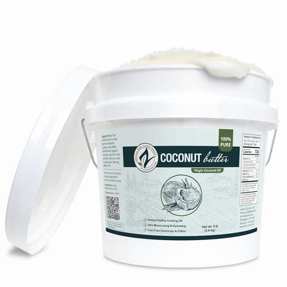 Zatural Coconut Oil, 100% Virgin Organic Extra Virgin Unrefined, Cold Pressed, ~1 Gallon (8 Pound)