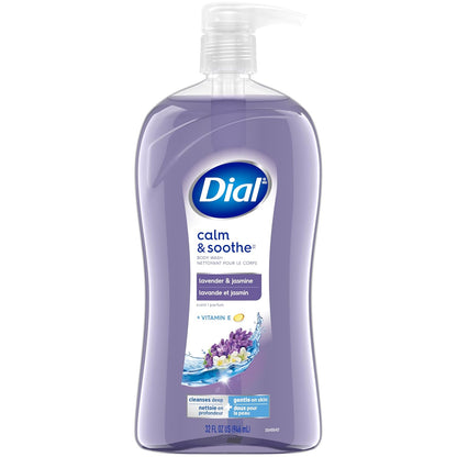 Dial Body Wash, Calm & Soothe Lavender & Jasmine Scent, 32 fl oz