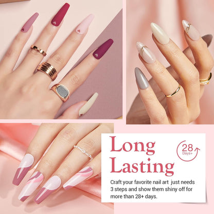 AZUREBEAUTY 31 Pcs Dip Powder Nail Kit Starter 20 Colors Clear Nude Pink Brown Glitter All Season Acrylic Dipping Powder Liquid Set with Top/Base Coat Activator for French Nail Art DIY Salon Gift