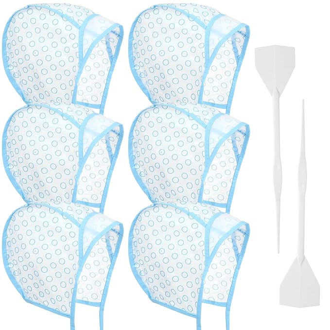 6Pcs Hair Highlight Cap Kit,