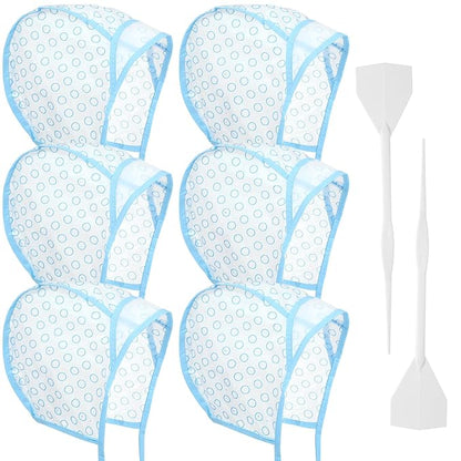 6Pcs Hair Highlight Cap Kit,