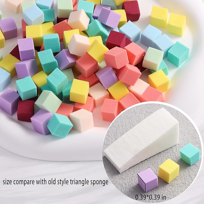 100Pcs Soft Nail Sponges for