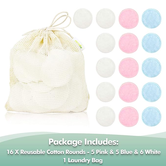 Wegreeco cotton rounds reusable -reusable