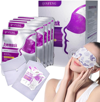 18 Packs Steam Eye Mask for Dry Eyes Eye Self Heating Masks Cornea Care Rest Disposable SPA Warm Eye Compress Sleep Mask for Reduce Eye Fatigue-Unscented