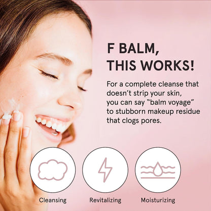 grace & stella Makeup Remover Cleansing Balm - Hydrating Facial Cleanser with Vitamin E for Soft, Nourished Skin - Melt Stubborn Waterproof Make Up, Mascara, Eye Liner - Vegan Skincare (102g/ 4.3 oz)