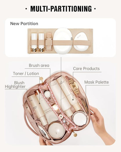 Eachy travel makeup bag,large capacity