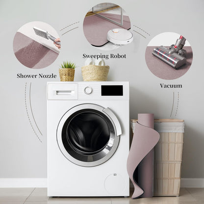 Blush Pink Long Bathroom Mat Rugs 59x17 Diatomaceous Earth Bath Mat Large Quick Dry Bath Mat Non Slip Rubber Backed Super Absorbent Shower Mat, Thin Bathroom Runner Rugs Floor Mat Fit Under Door