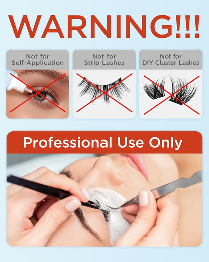 BEYELIAN Sensitive Eyelash Extension Glue, 1 Sec Dry Lash Extension Glue No Irritation Waterproof Long Lasting Strong Hold Adhesive Professional Use Only 0.17fl.oz/5ml (B02)