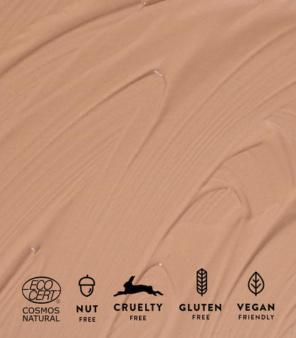 MÁDARA Organic Skincare | Luminous Perfecting Concealer 45 ALMOND – 4ml, Dewy finish, With hyaluronic acid, Natural concealer for dark circles and blemishes, Vegan, COSMOS natural certified.