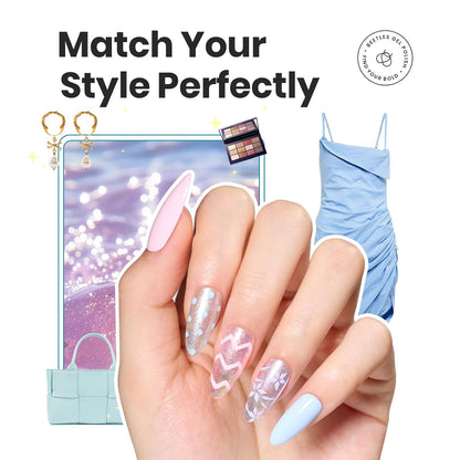 Beetles Chameleon Nail Polish Set, 6 Colors Dreamy Pastel Quick Dry Nail Polish,Glitter Colors Fingernail Polish DIY Nail Lacquer Nail Art Kit Home Gift for Women Girl